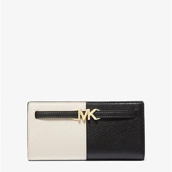 🖤Reed Large Two-Tone Pebbled Leather Wallet - Picture 3 of 12